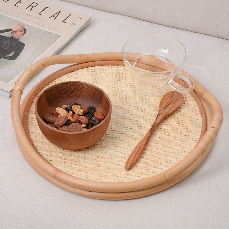 Natural Rattan Woven Tray, Sto – Rattan Tray Handle recenzja i cena