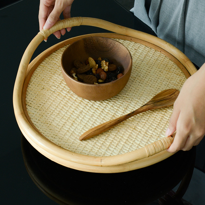 Natural Rattan Woven Tray, Sto – Rattan Tray Handle recenzja i cena