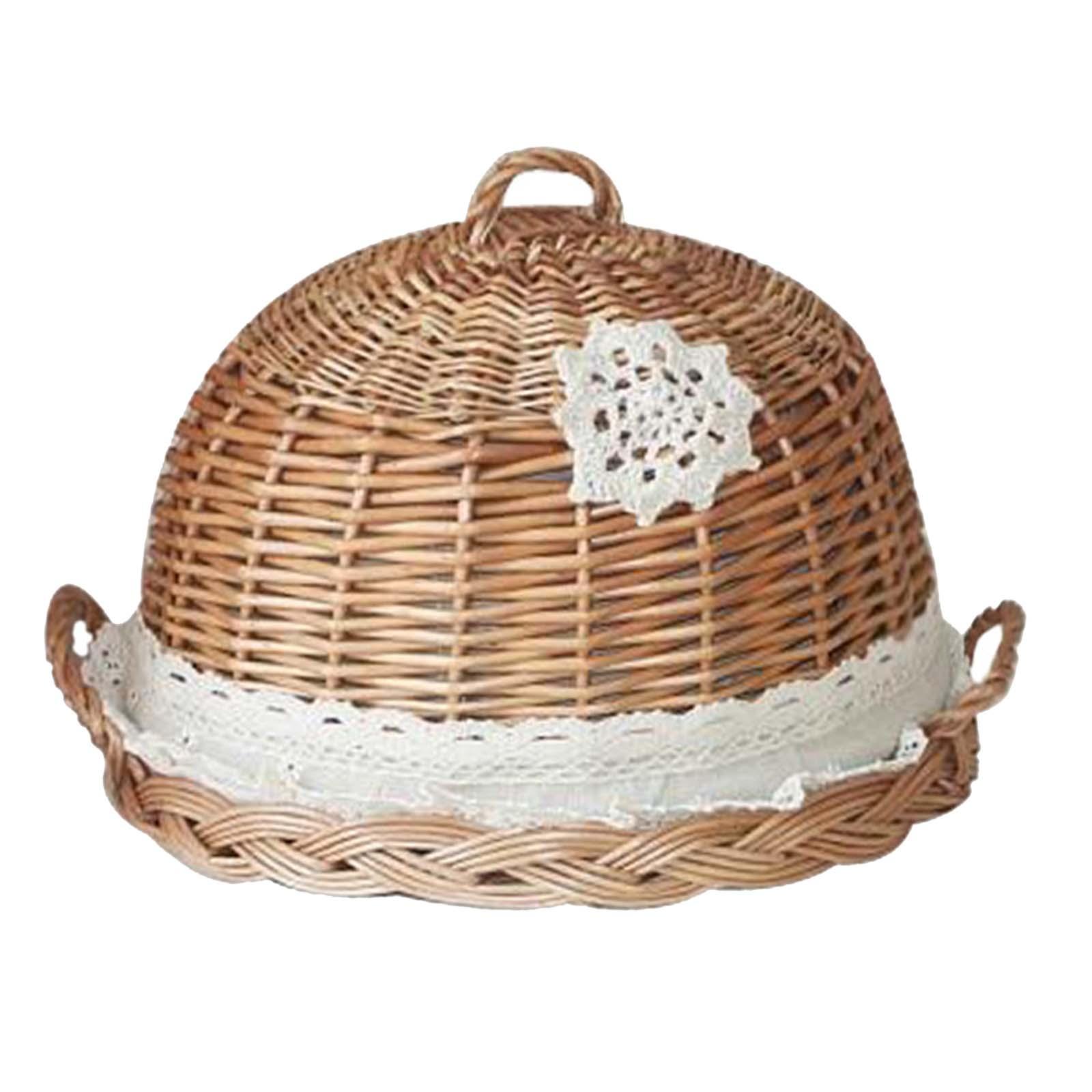 Food Dome Lid and Serving Tray – Rattan Tray Handle recenzja i cena