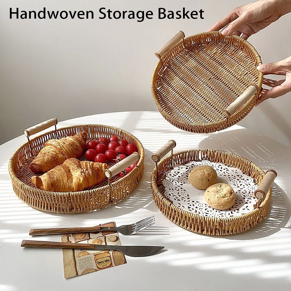 1Pcs Breakfast Bread Food Hand – Rattan Tray Handle recenzja i cena