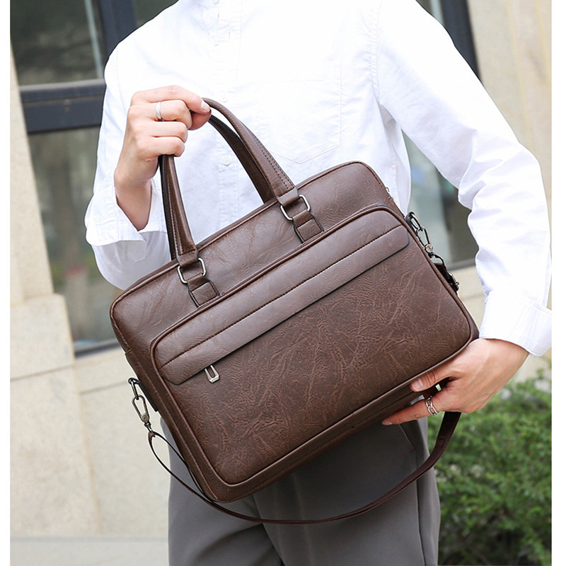 PU Leather Briefcase For Men H – Interior Design Portfolio recenzja i cena