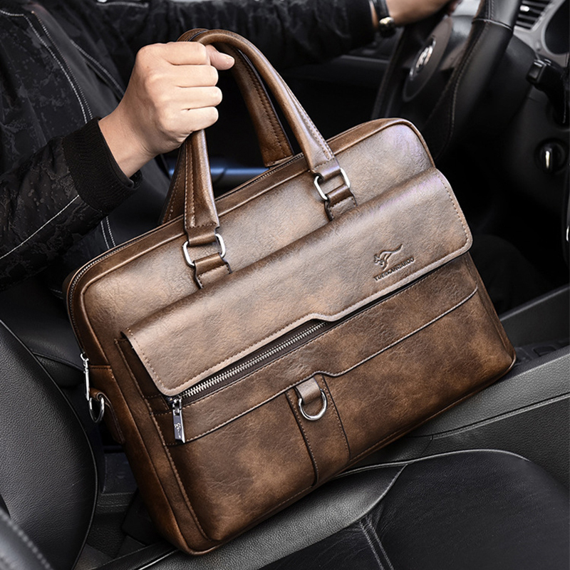 Men'S Briefcase PU Leather Por – Interior Design Portfolio recenzja i cena