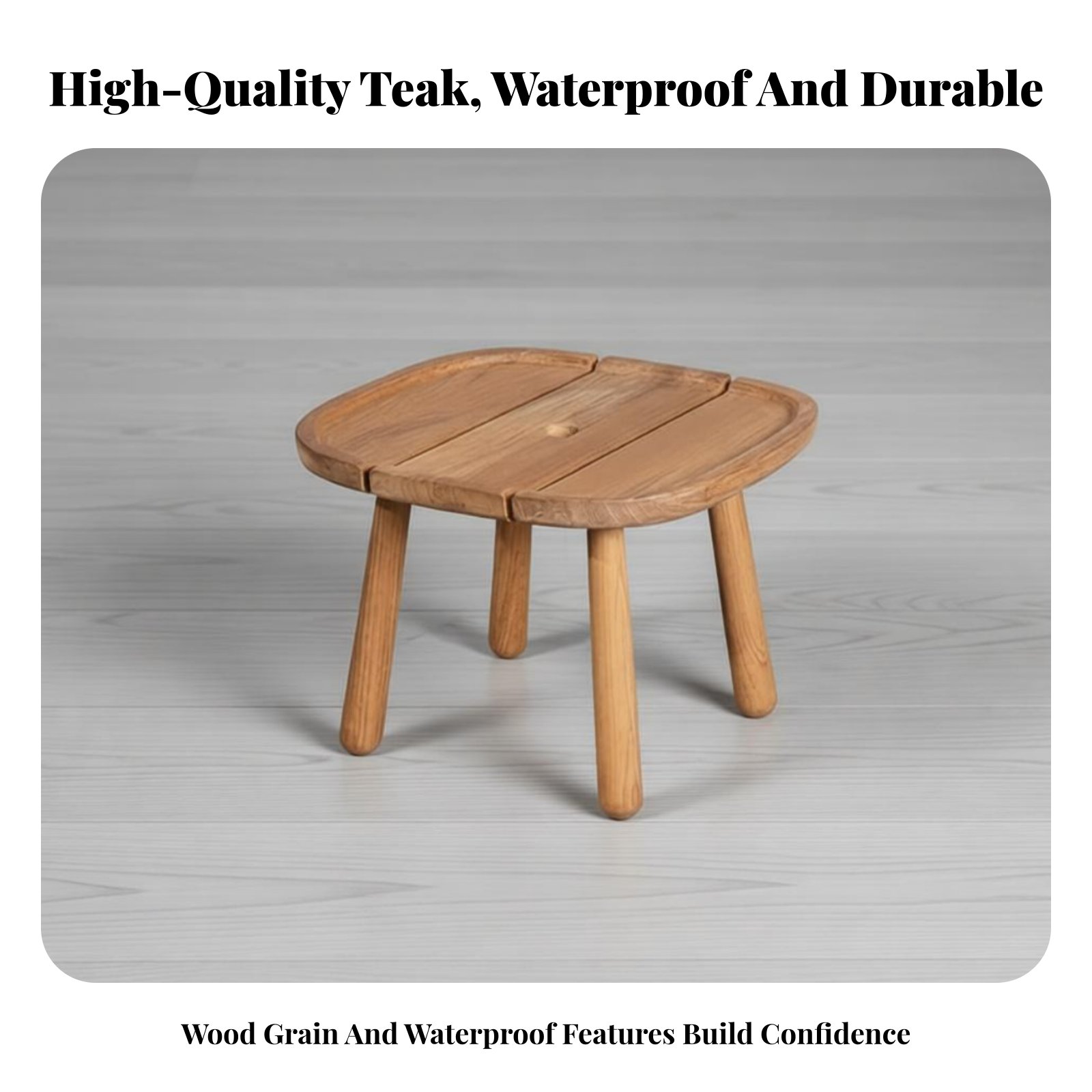 Round Slatted Side Table Water – Interior Design Deck recenzja i cena