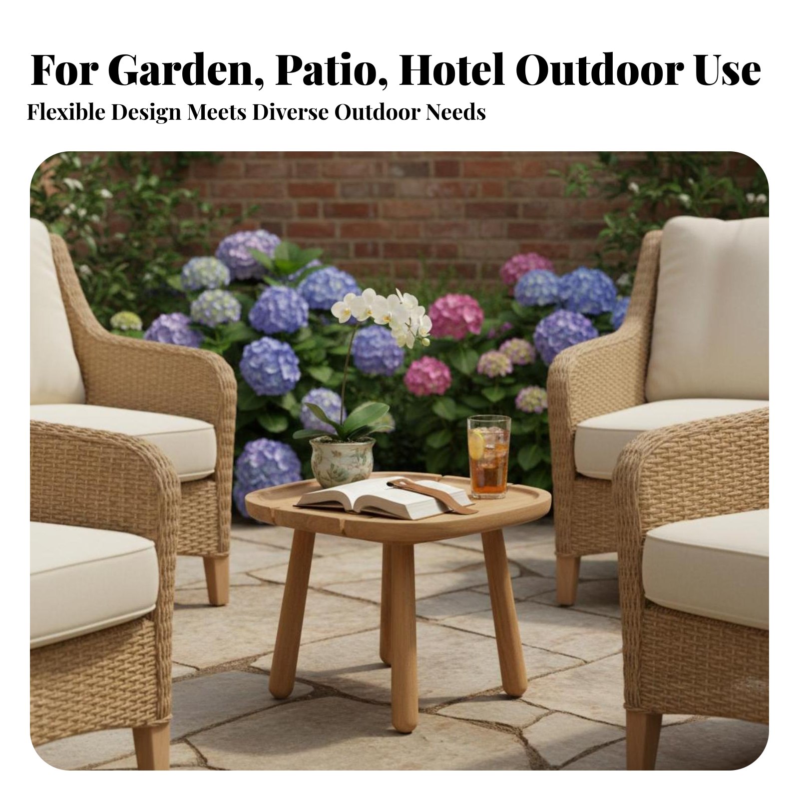 Round Slatted Side Table Water – Interior Design Deck recenzja i cena