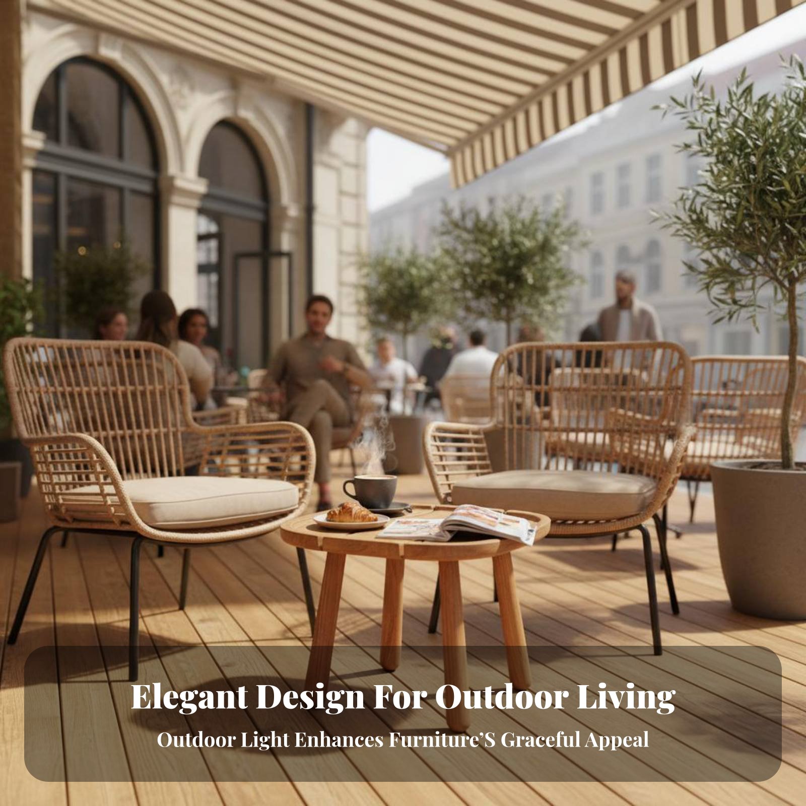 Round Slatted Side Table Water – Interior Design Deck recenzja i cena
