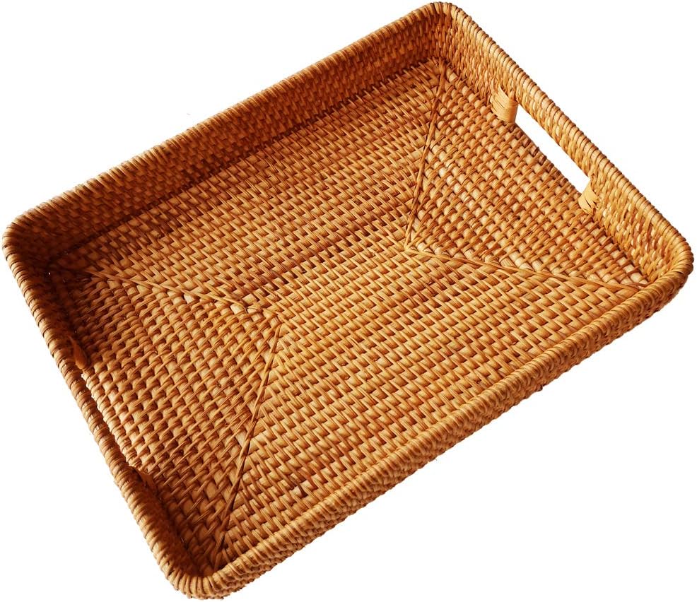 17 Inch Oversize Handmade Rect – Rattan Tray Handle recenzja i cena