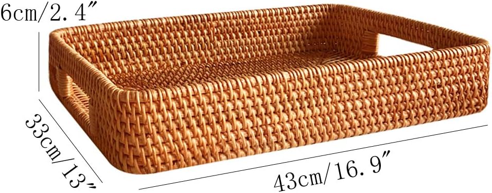 17 Inch Oversize Handmade Rect – Rattan Tray Handle recenzja i cena