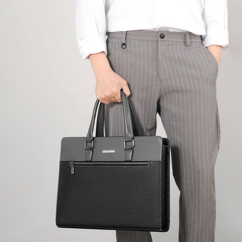 Men's PVC Briefcase Bag Laptop – Interior Design Portfolio recenzja i cena