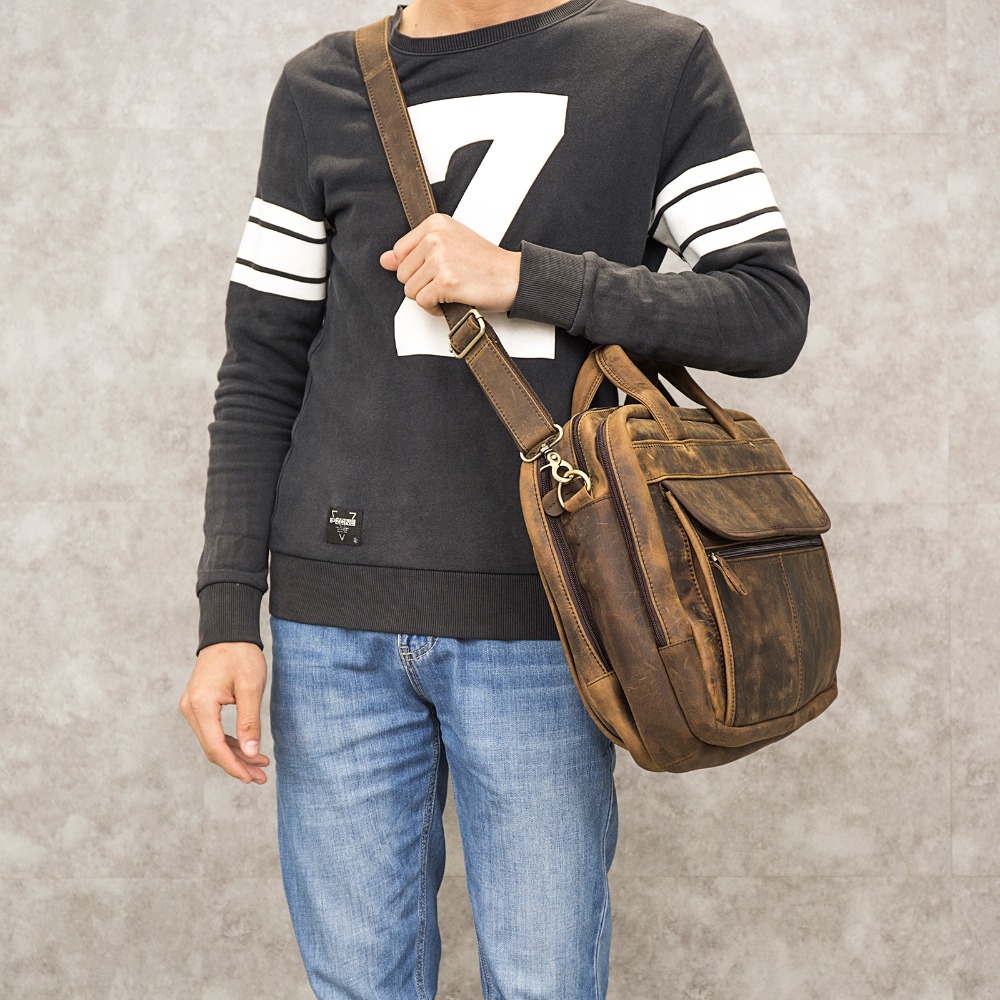 Men Genuine Leather Retro Gray – Interior Design Portfolio recenzja i cena