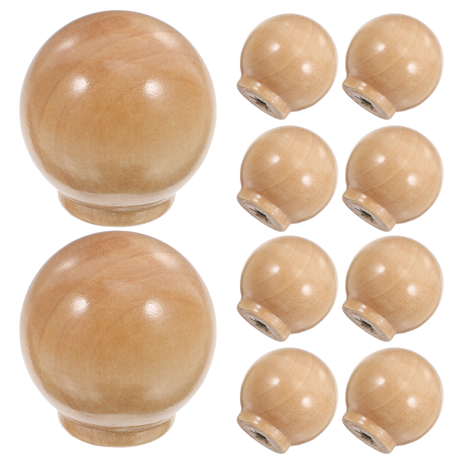 12Pcs Wooden Drawer Knobs Natu – Interior Design Kitchen Modern recenzja i cena