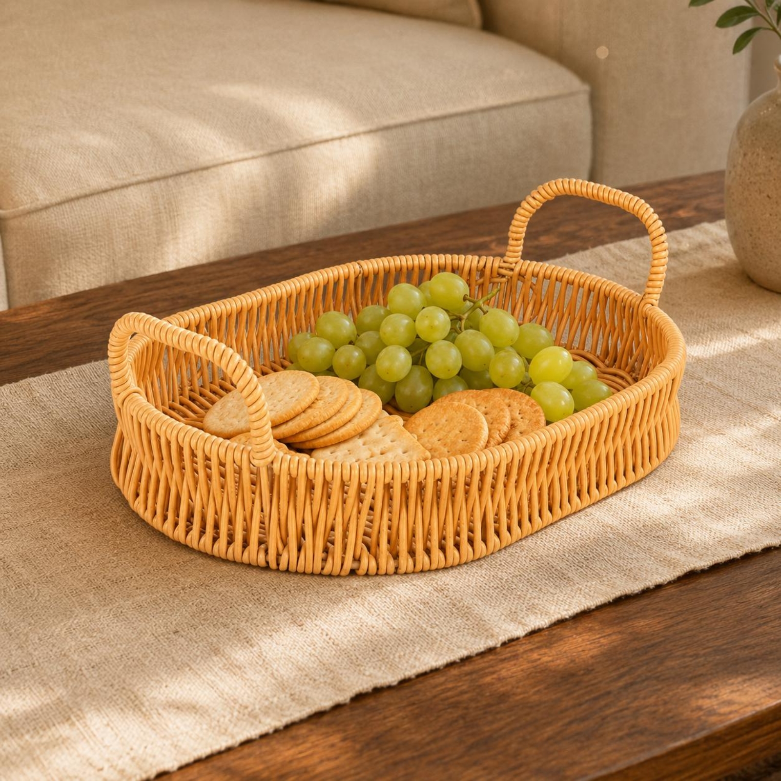Woven Serving Tray Loop Handle – Rattan Tray Handle recenzja i cena
