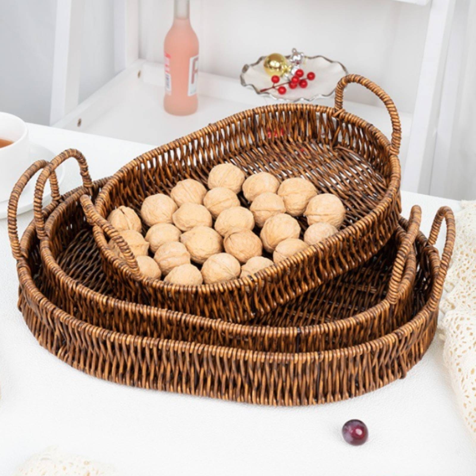 Woven Serving Tray Loop Handle – Rattan Tray Handle recenzja i cena