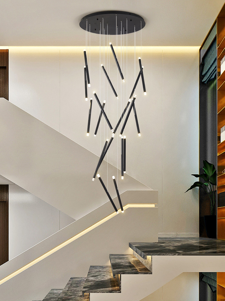 Modern Chandelier LED Stair Ch – Interior Design Deck recenzja i cena
