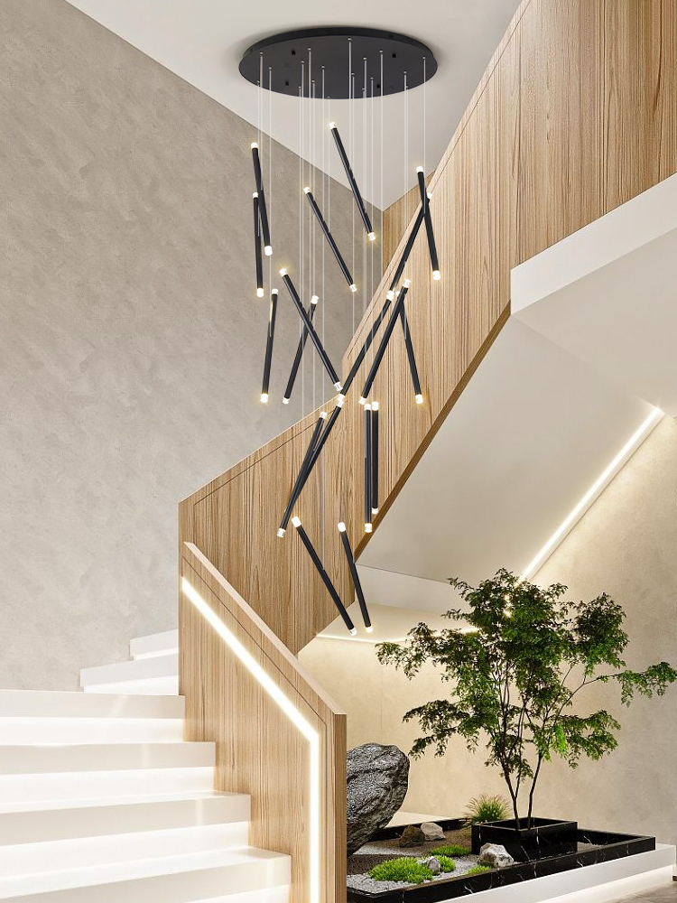 Modern Chandelier LED Stair Ch – Interior Design Deck recenzja i cena