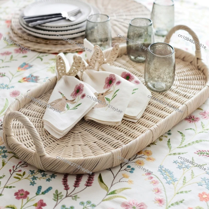 Rattan Decor Tray, Handmade Wo – Rattan Tray Handle recenzja i cena