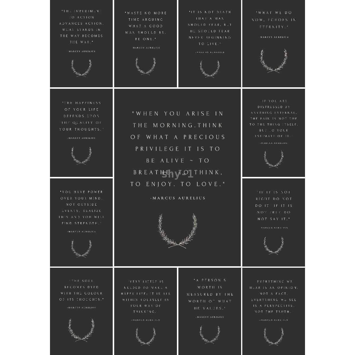 Contemporary Marcus Aurelius Q – Interior Design Quotes recenzja i cena