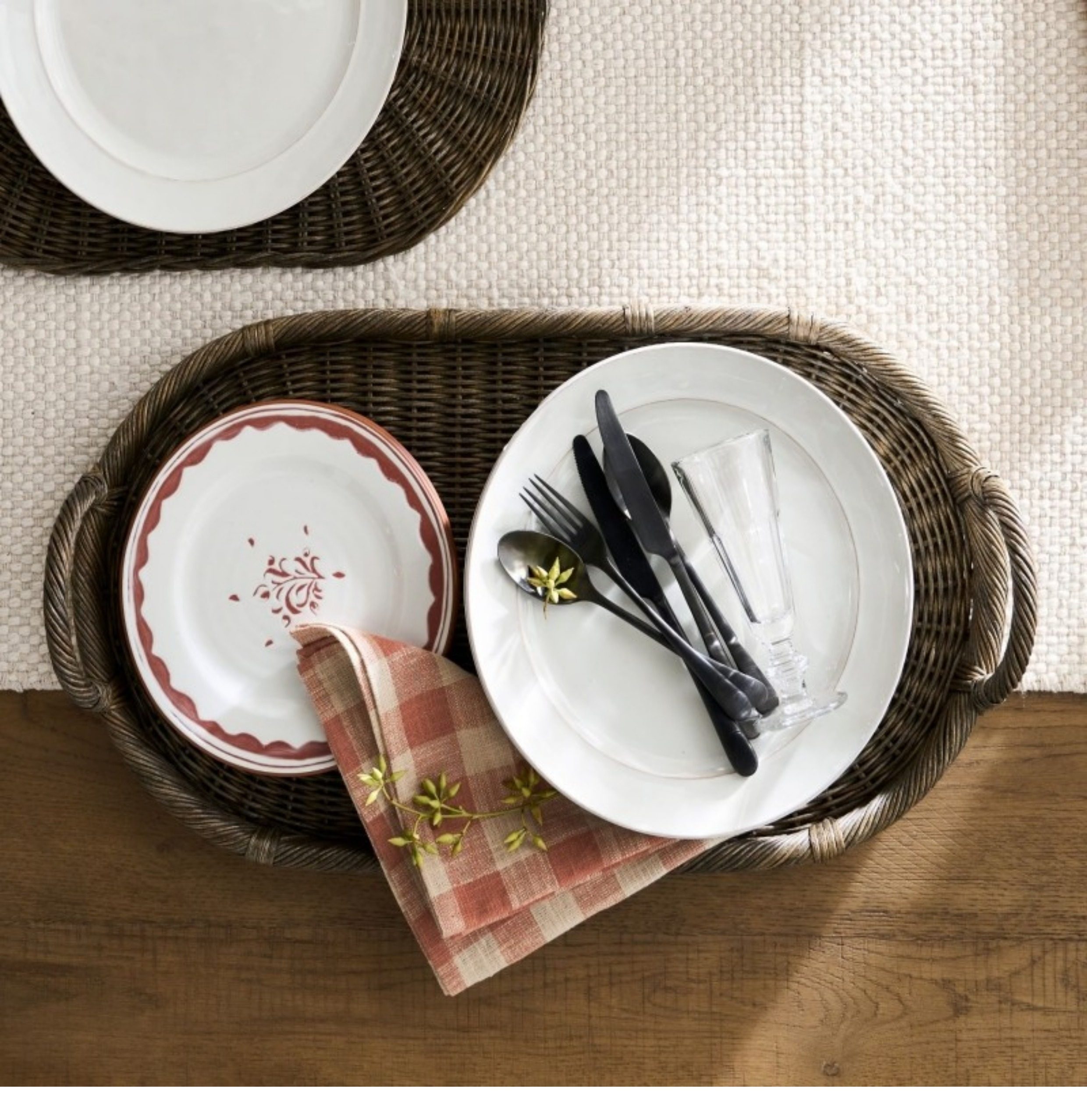 Handmade Woven Rattan Decor Tr – Rattan Tray Handle recenzja i cena