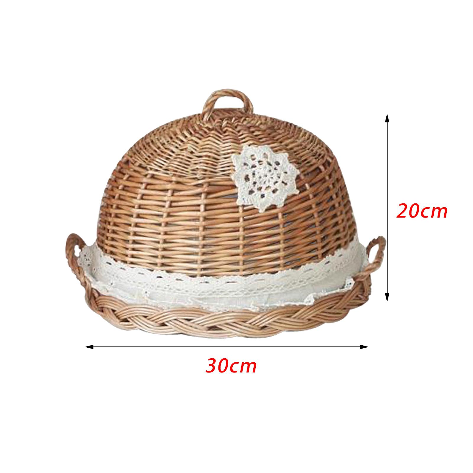 Food Dome Lid and Serving Tray – Rattan Tray Handle recenzja i cena