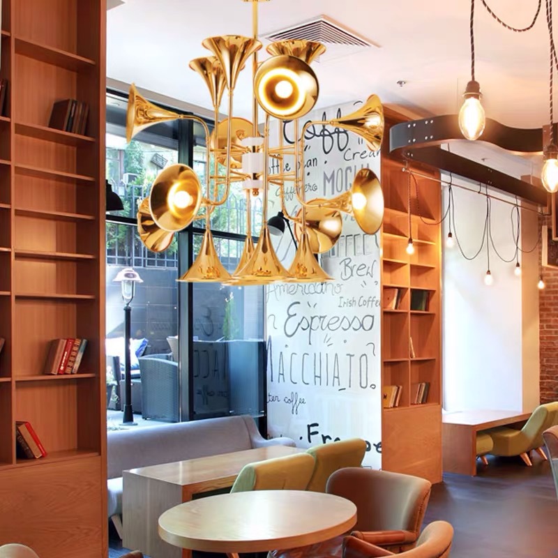 Nordic Trumpet Pendant Lamp fo – Interior Design Kitchen Modern recenzja i cena