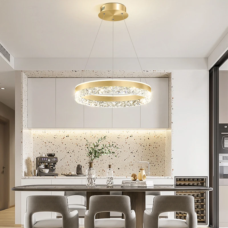 Modern Luxury Crystal LED Pend – Interior Design Kitchen Modern recenzja i cena