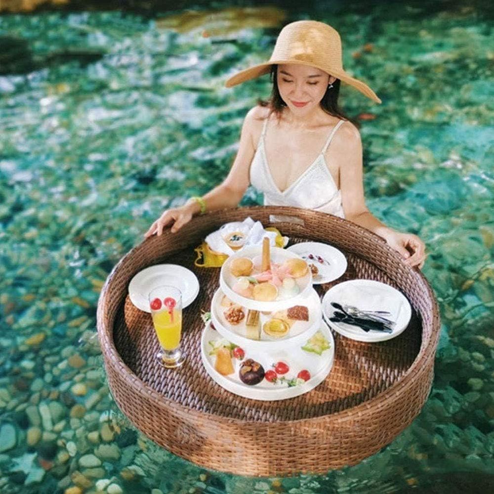 Round Rattan Woven Serving Tra – Rattan Tray Handle recenzja i cena