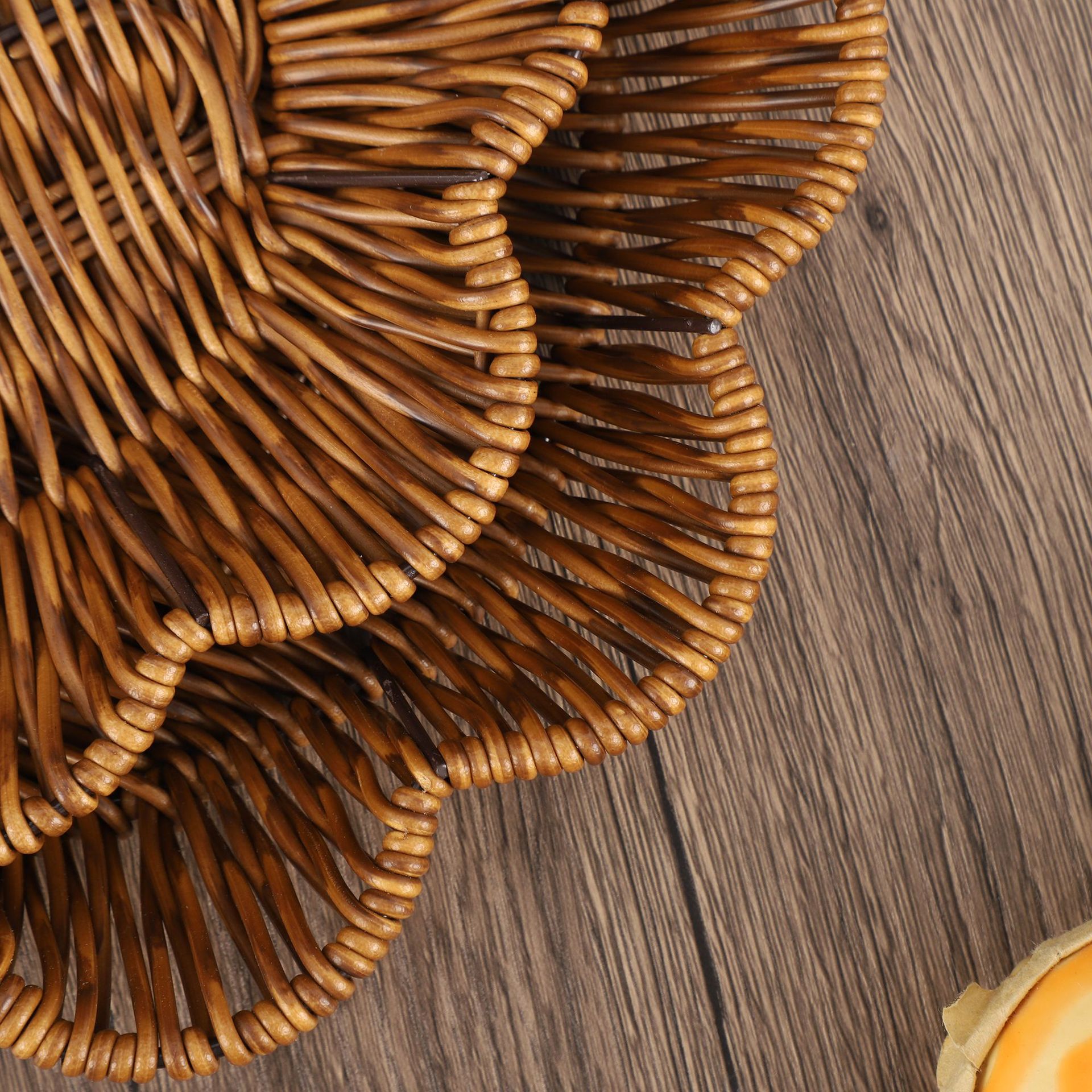 Handwoven Rattan Style Storage – Rattan Tray Handle recenzja i cena